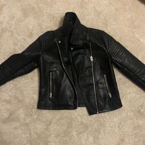 Top shop faux leather jacket